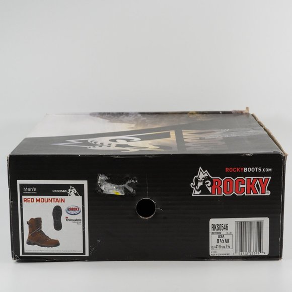 Rocky Men\'s Red Mountain Waterproof 400 G Insulated Boot RKS0546 Multi Size main image 11